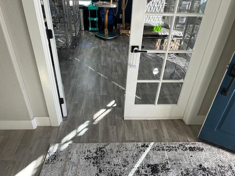 Style Selections (Sample) Sample Rivers Edge Mixed Tile Waterproof Stone Look Glue Down Sheet Vinyl Style Selections (Sample) Sample Rivers Edge Mixed Tile Waterproof Stone Look Glue Down Sheet Vinyl