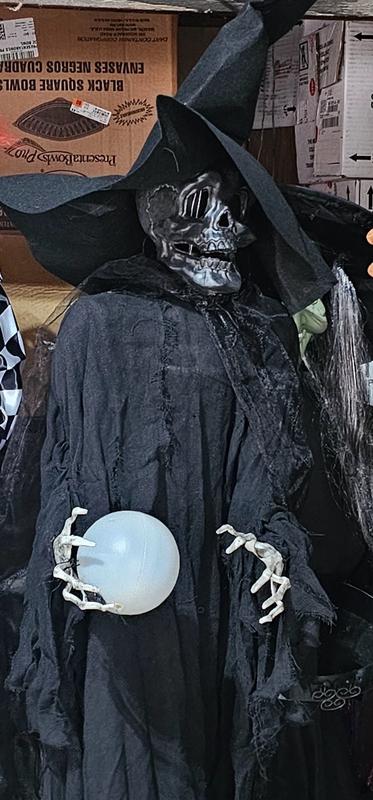 Haunted Hill Farm 7.5-ft Freestanding Lighted Witch Animatronic