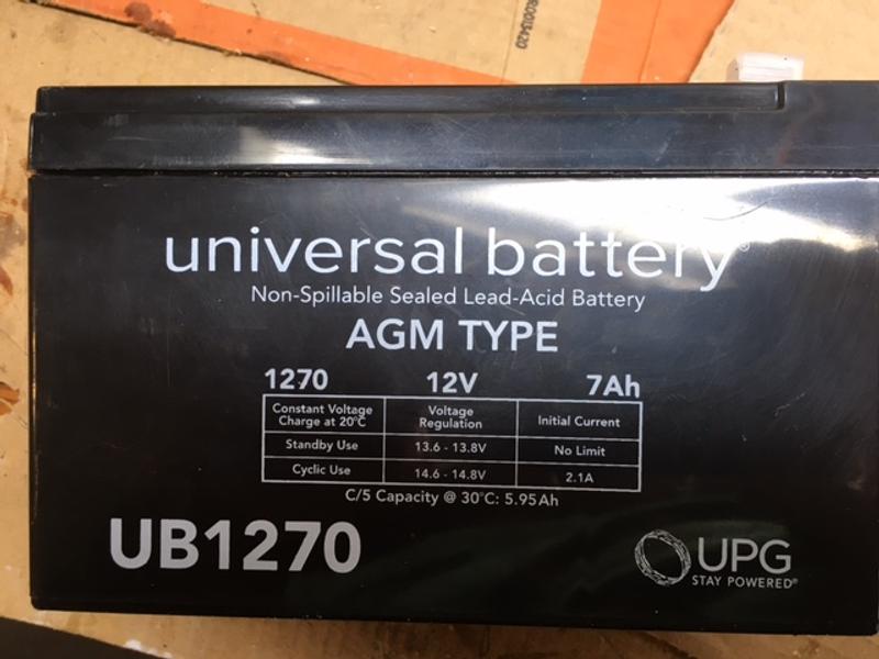  Batería de repuesto. 6-DW-7 resistente de 12v 7ah UB1270.  Paquete de 2 : Automotriz