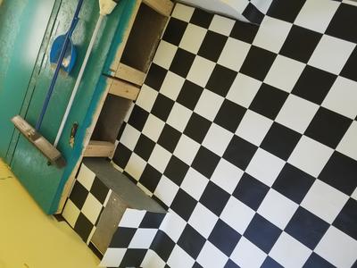 Black and White Vinyl Flooring  Checkered Lino From £9.99 m²