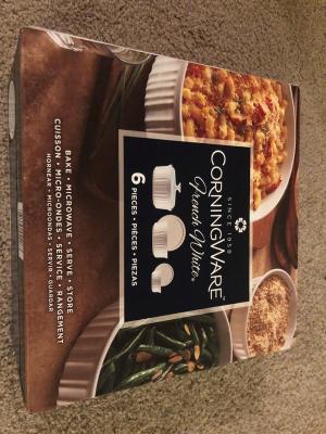 Corningware French White 6-Piece Ceramic Bakeware Set 1074887