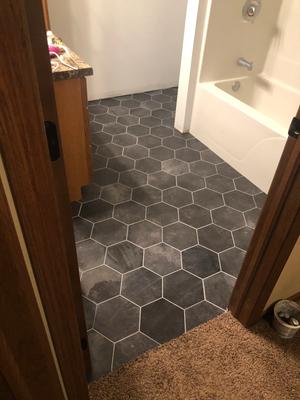 Hexagon deals vinyl flooring