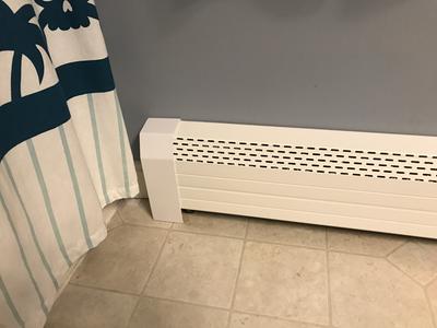 NeatHeat 8-in Hydronic Baseboard Heater Right End Cap in the Baseboard  Heater Covers department at Lowes.com