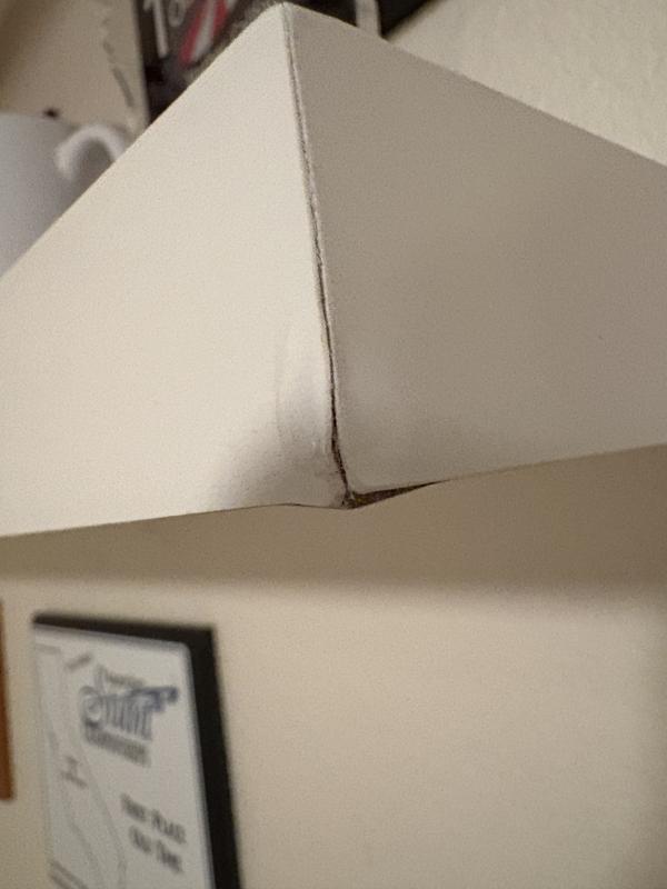 Shop allen + roth White Floating Shelves with Hidden Mounting Brackets ...