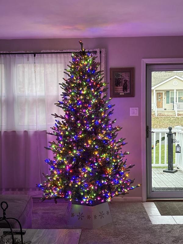 Holiday Living 7.5-ft Slim New Kensington Pine Pre-lit Artificial