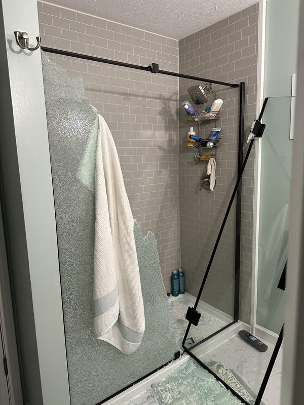 OVE Decors Niko Satin Nickel 46-in to 48-in W x 73.9-in H