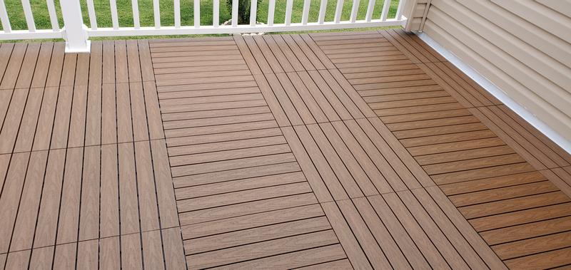 New tech best sale wood deck tiles