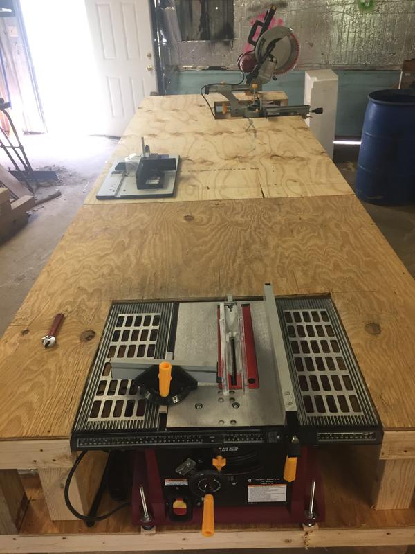 Blue hawk on sale table saw