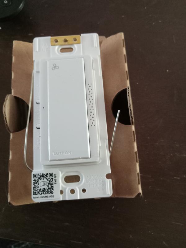 Lutron XactSense Humidity Sensor Plastic Bath Fan Humidity Sensor in ...