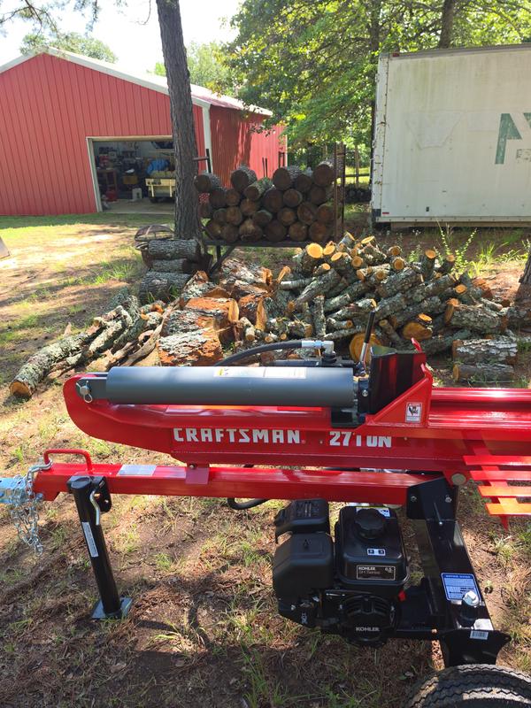 CRAFTSMAN 27-Ton 196-cc Horizontal and Vertical Gas Log Splitter