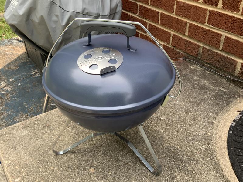  Weber 1126804, Black Smokey Joe Premium Charcoal BBQ, Slate  Blue : Patio, Lawn & Garden