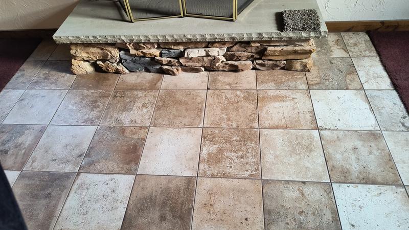 Amalfiページ allen + roth Amalfi 12-in x 12-in Glazed Porcelain Stone
