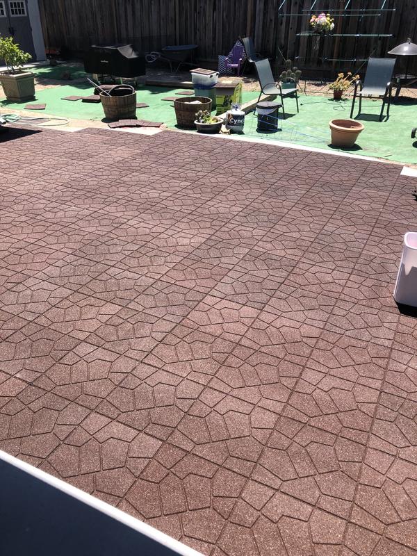 SOL RUBBER outdoor driveway recycled rubber brick tiles patio pavers mats  lowes fine SBR granules surface, bigger SBR granules bottom - Buy rubber  pavers, rubber brick, outdoor rubber driveway mats Product on