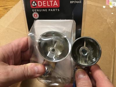 Delta Chrome 1-Handle Lever Bathroom Sink Faucet Handle RP17443 at ...