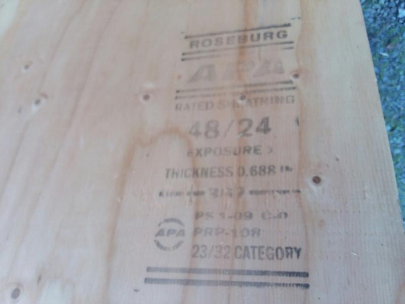 Trying to figure out if this stamp on plywood shows pressure treated or  not. Any help? : r/woodworking