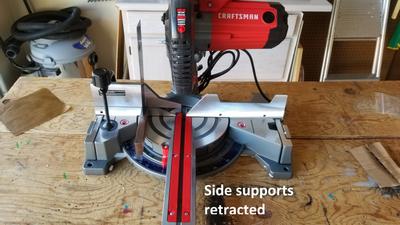 CRAFTSMAN 10 in 15 Amp Single Bevel Sliding Corded Miter Saw in