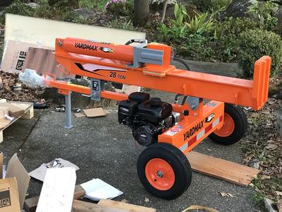 Yardmax 28 deals ton log splitter