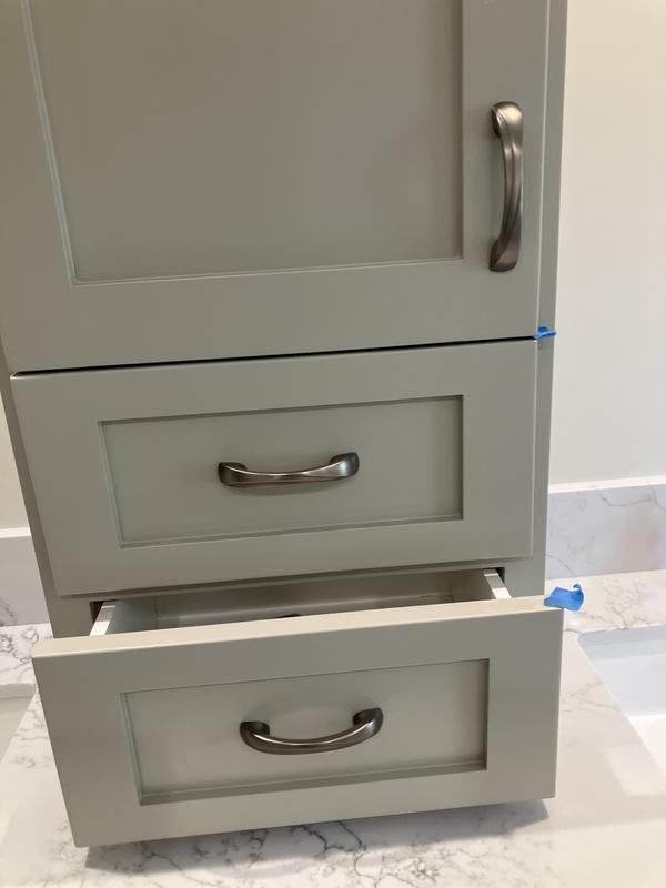 Brainerd Emmy 3-in or 3-3/4-in (76Mm or 96mm) Center to Center Heirloom Silver Dual Mount Arch Handle Drawer Pull