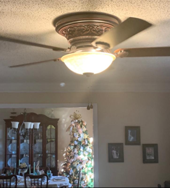 Harbor Breeze Lynstead 52-in Flush Mount Specialty bronze with