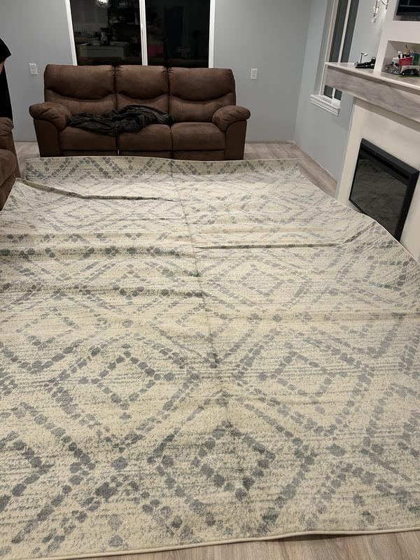 Safavieh Adirondack Avi 10 X 14 (ft) Ivory/Light Blue Indoor Geometric ...