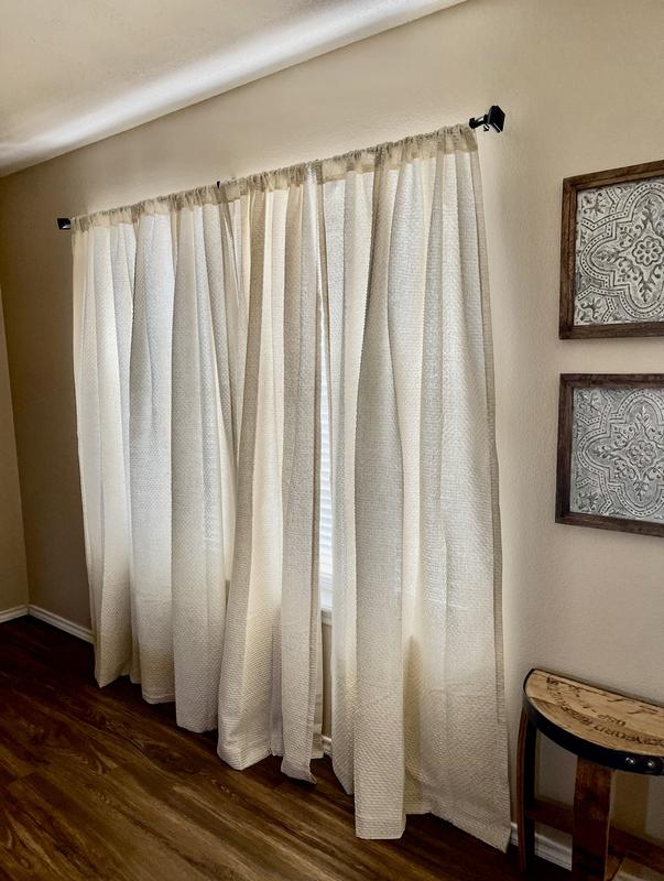 CHF 95-in NATURAL Room darkening Standard lined Rod pocket Single ...