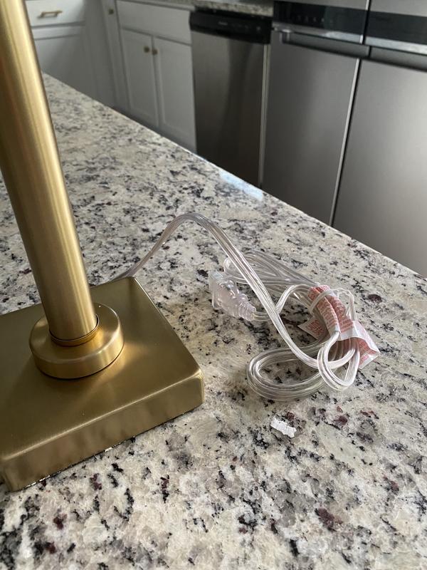 allen + roth 14.25-in Brass Plug-in Rotary Socket Metal Stick Lamp Base ...
