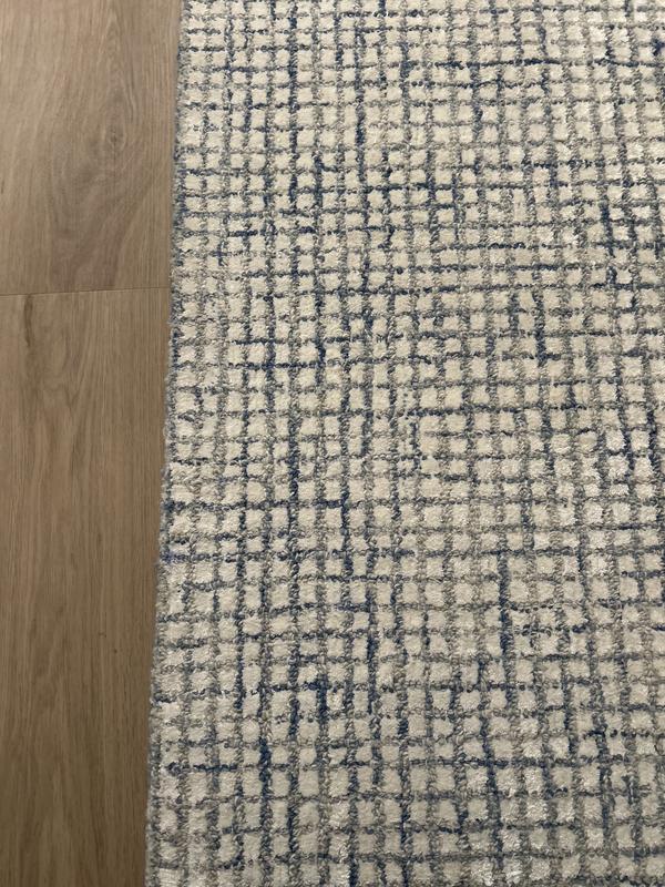 SAFAVIEH Jasper Collection Teppich – Moderner Abstrakter Läufer, 60x180 Cm, Elfenbein/blau, Fusselfrei