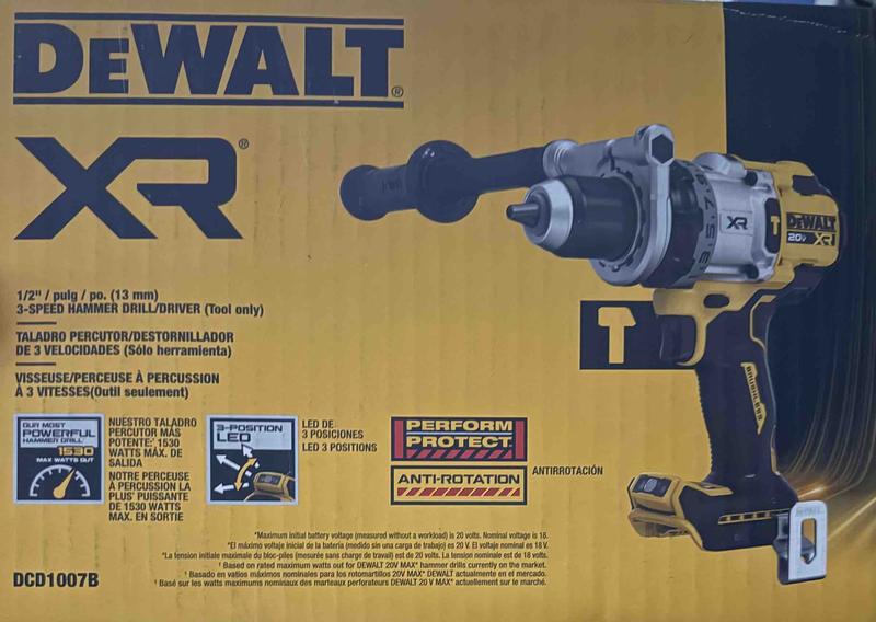 DEWALT XR 1/2-in 20-volt Max Variable Brushless Cordless Hammer Drill ...