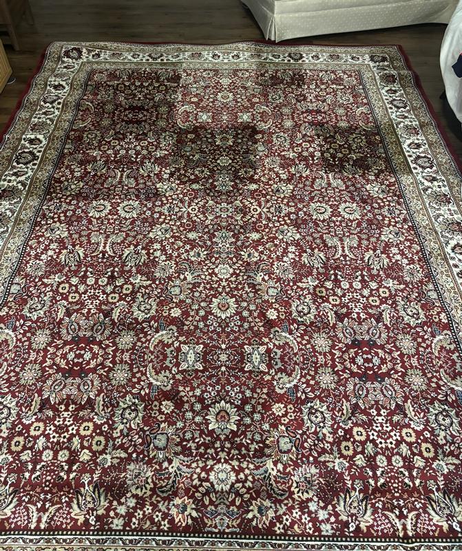 allen + roth Koralin 6 X 9 (ft) Red Indoor Floral/Botanical Oriental ...