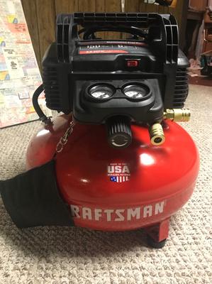 Craftsman cmec6150 6 gallon deals portable electric pancake air compressor