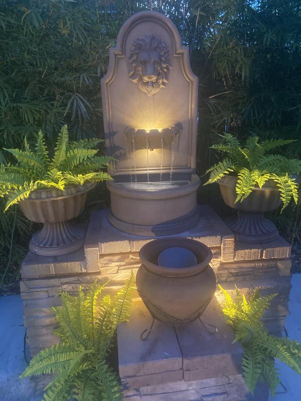 Glitzhome 31.75-in H Resin Water Tiered Outdoor Fountain