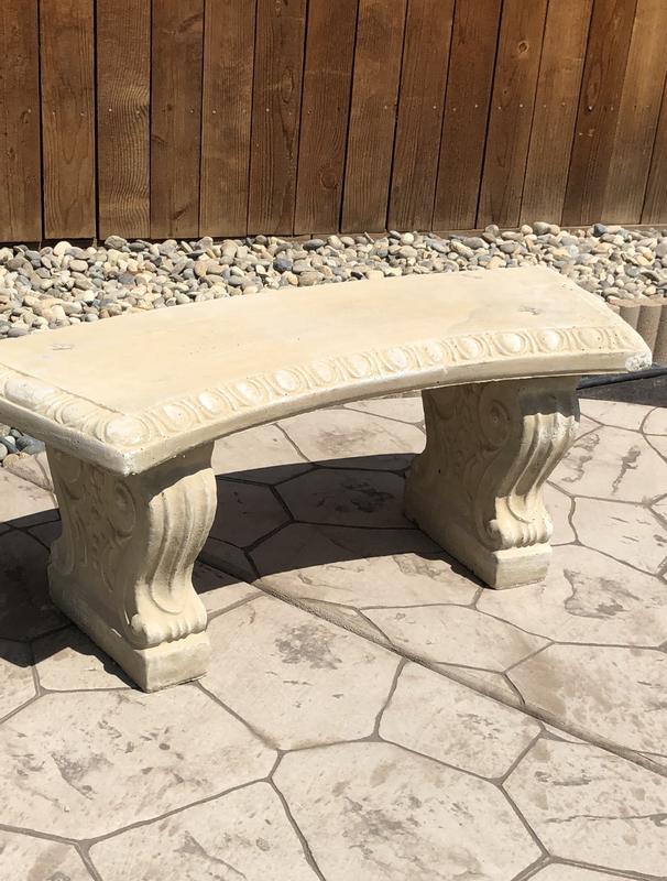 43 in W x 16 in H Desert Sand Garden Bench in the Patio Benches