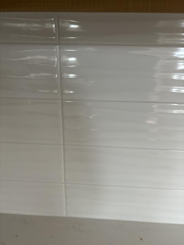 Satori Hudson Brilliant White 4-in x 16-in Glossy Ceramic Subway Wall Tile (0.43-sq. ft/ Piece)