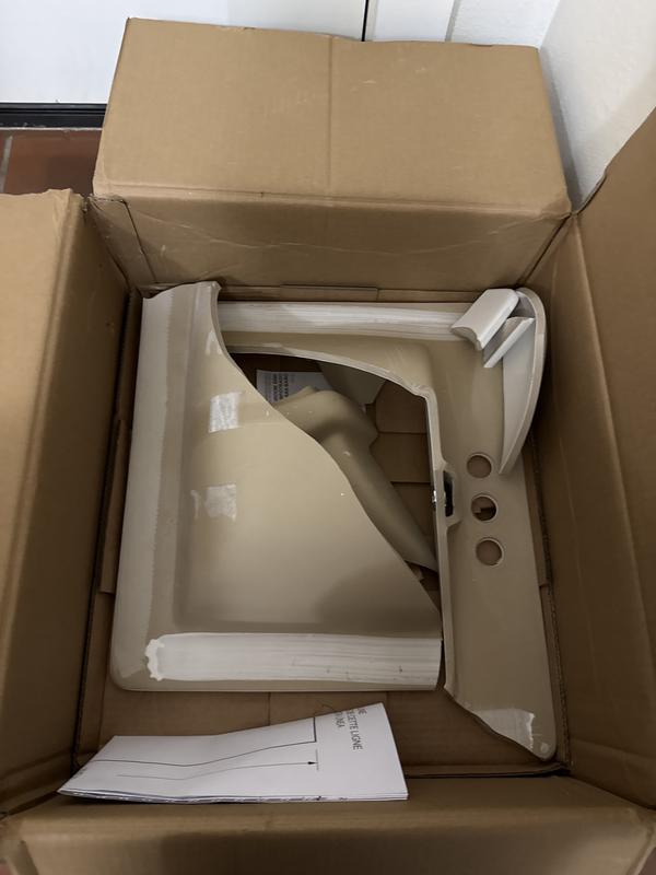 allen + roth Vitreous China Drop-In Rectangular White Bathroom