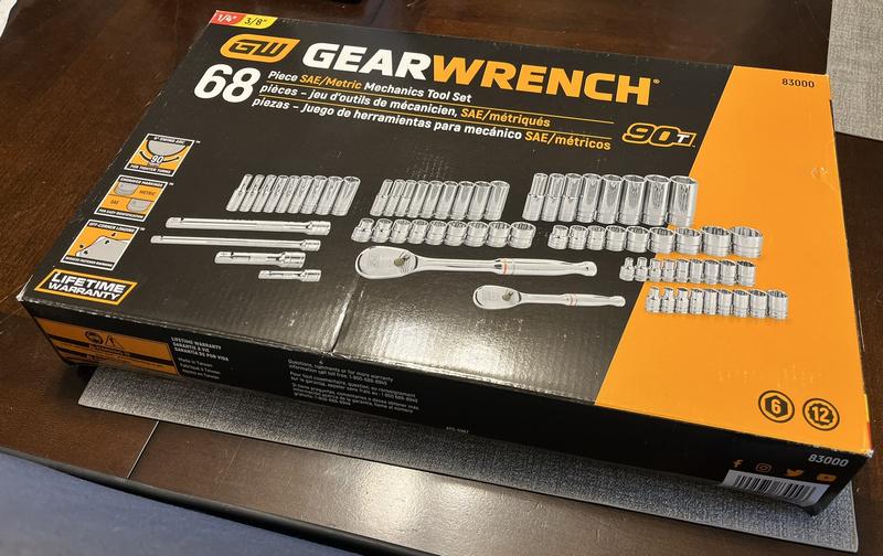 GEARWRENCH 1/4-in, 3/8-in Drive Standard (SAE) and Metric