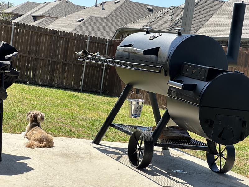 尾籠　オゴペン160F HF とオゴペン160FP HF 2本セット Oklahoma Joe's 1060-Sq. in Black Horizontal Charcoal Smoker in the