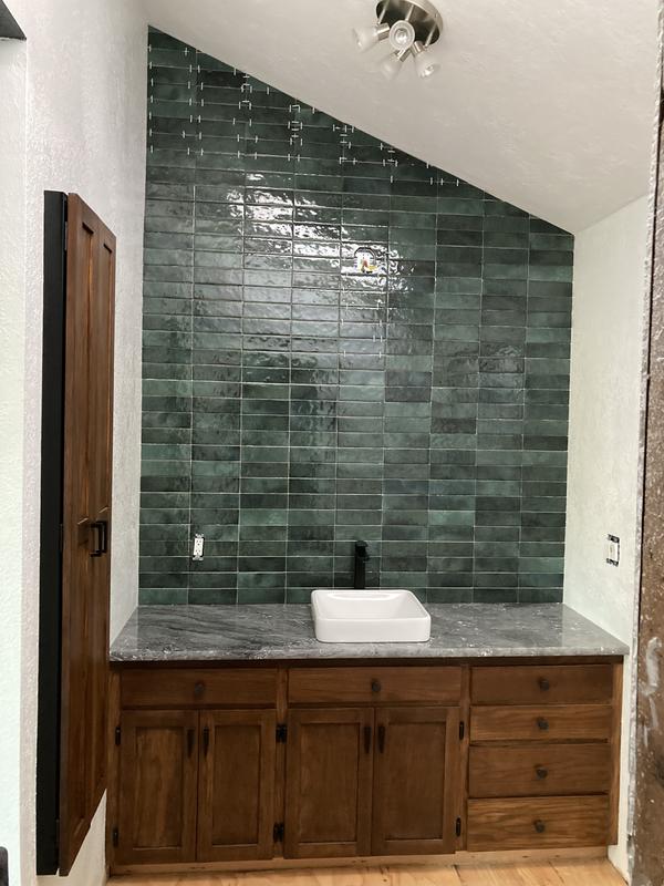 8 Bathroom Shampoo / Shower Corner Shelf After Tile Add-on delorean Gray 