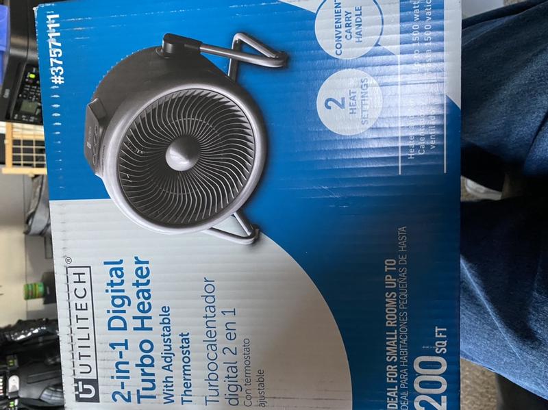 Digital Turbo 2-In-1 Heater + Fan