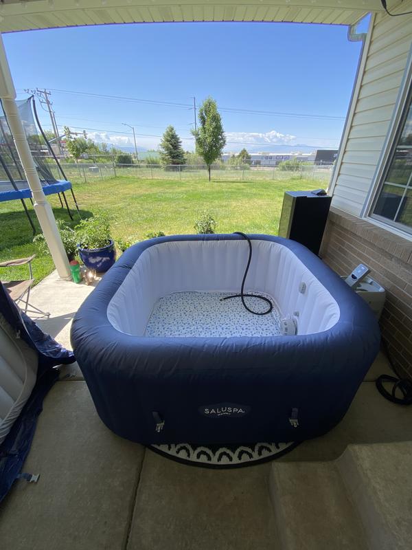 Coleman SaluSpa 120 Jet 4 -Person Inflatable Round Hot Tub (Cover ...