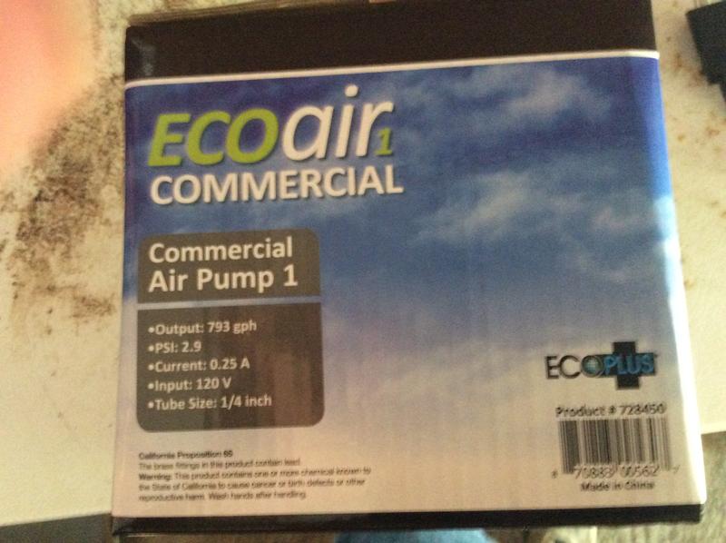  EcoPlus ECOair 5 Commercial Grade Air Pump 1300 GPH