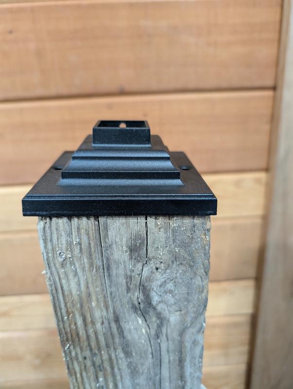 Harbor Breeze 2-pack Universal Path Light Post Mount Adapter LS1393-BKM ...