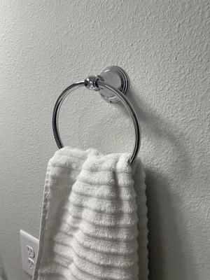 Delta Windemere Brushed Nickel Wall Mount Single Towel Ring