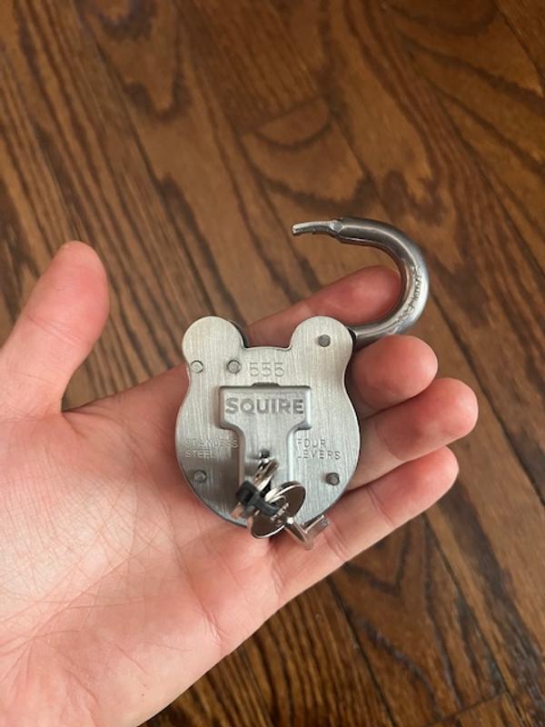 Squire Locks Old English Keyed Padlock, 2-1/8-in Wide x 3/4