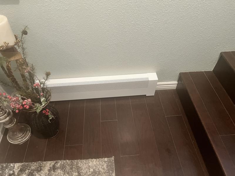 Baseboarders Basic 2-3/4-in Hydronic Slip-on Baseboard Heater Left End ...