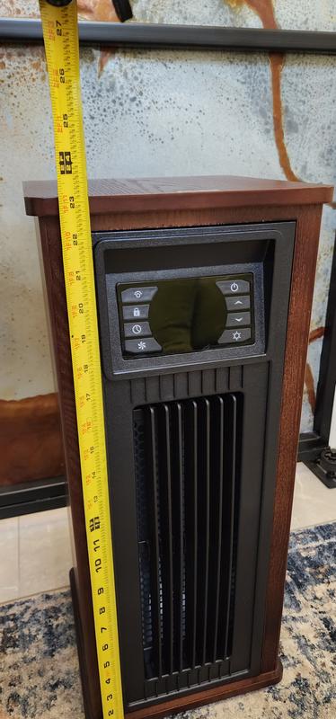 Utilitech Up to 1500-Watt Infrared Tower Indoor Electric Space Heater with  Thermostat and Remote Included in the Electric Space Heaters department at  Lowes.com