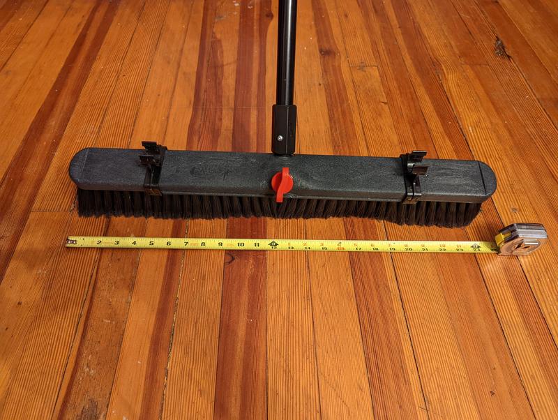Long Handle Floor Cleaning Brush (with 1.25m Stick) Hard-24 Red