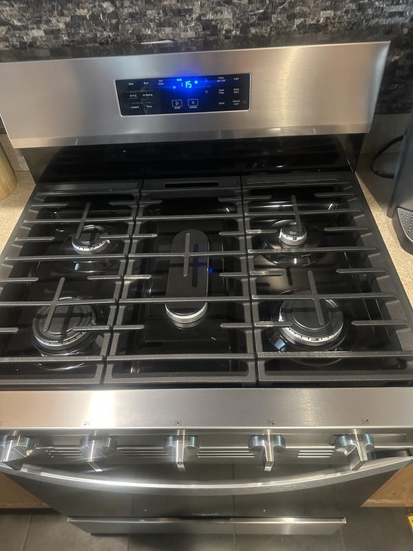 Whirlpool Air Cooking Technology 30-in 5 Burners 5-cu ft Self-cleaning ...