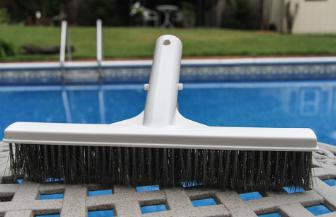 Sweepease 10 Stainless Steel Aquadynamic AlgaeZilla Pool Algae Brush Yellow