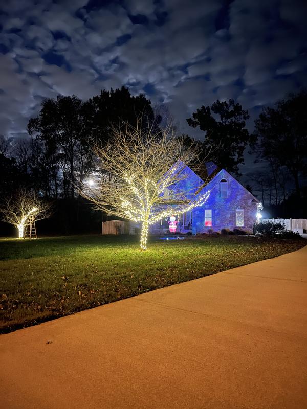 led lightshow projection northern sky