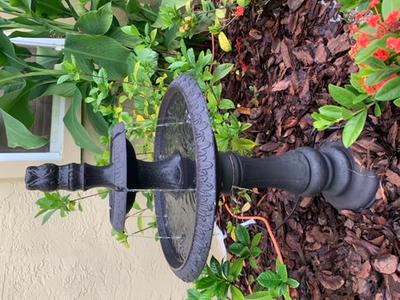Garden Treasures 34.6-in Metal Tiered Rust-resistant Aluminum Outdoor Pump 